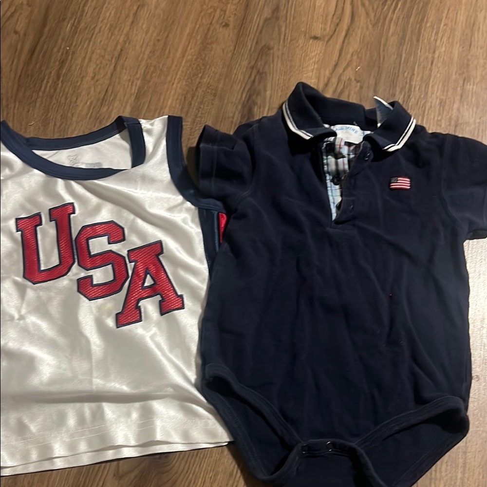 Koala Kids Navy and White Baby Tank